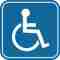 Pictogramme handicap - personne à mobilité réduite